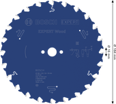 BoschEXPERT 木工圆锯片 184 毫米 T24。